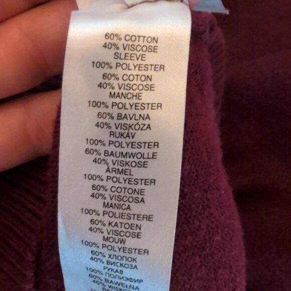 APRICOT Burgundy Knit Top - Picture 6 of 6